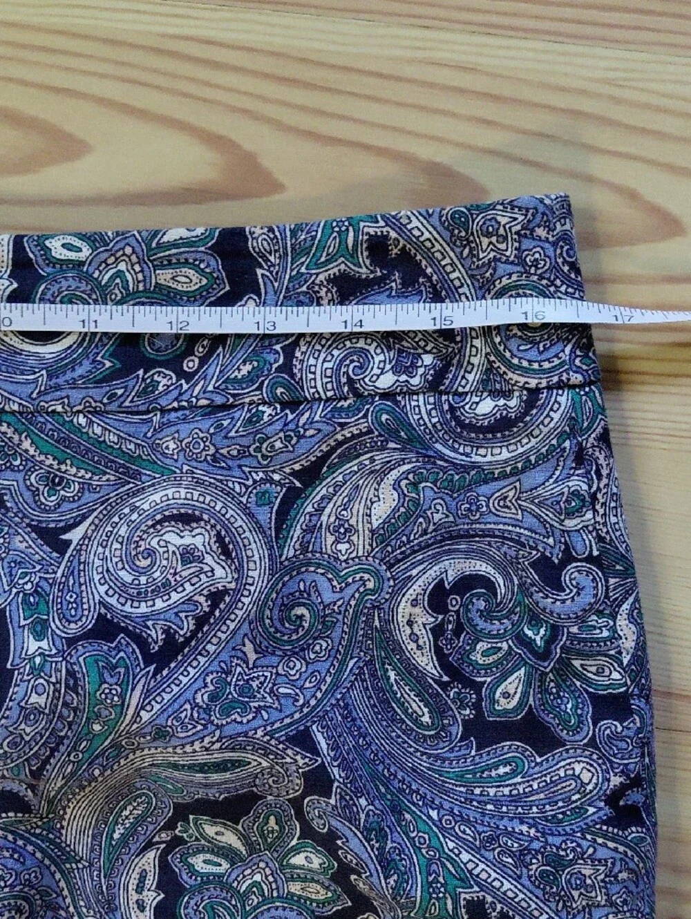 Ann Taylor Paisley Pencil Skirt